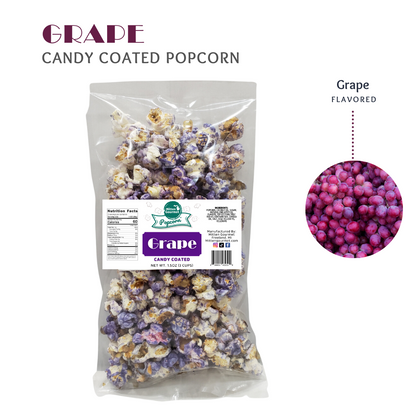 Small Batch Gourmet Candy Grape, Grape Candy Popcorn, Candy Popcorn