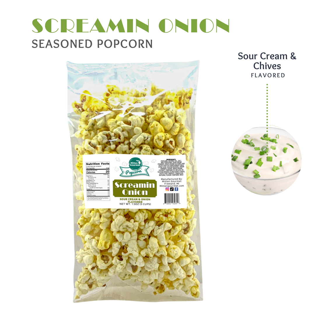 Sour Cream & Chives Popcorn Seasoning - Online Popcorn Flavors and