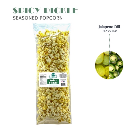 Small Batch Gourmet Jalapeno Dill, Snack, Jalapeno Dill Popcorn, Seasoned Popcorn, Jalapeno Dill Flavored, Popcorn, Jalapeno Popcorn, Dill Popcorn