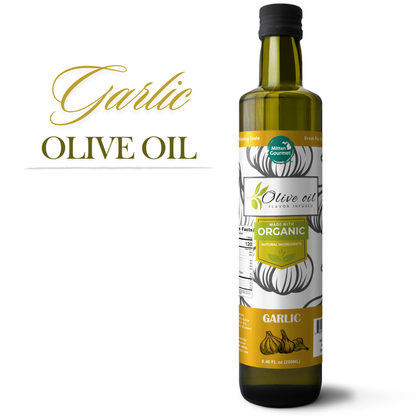 Extra Virgin Olive Oil - Garlic, Cooking, Flavor Infused, Garlic Olive Oil