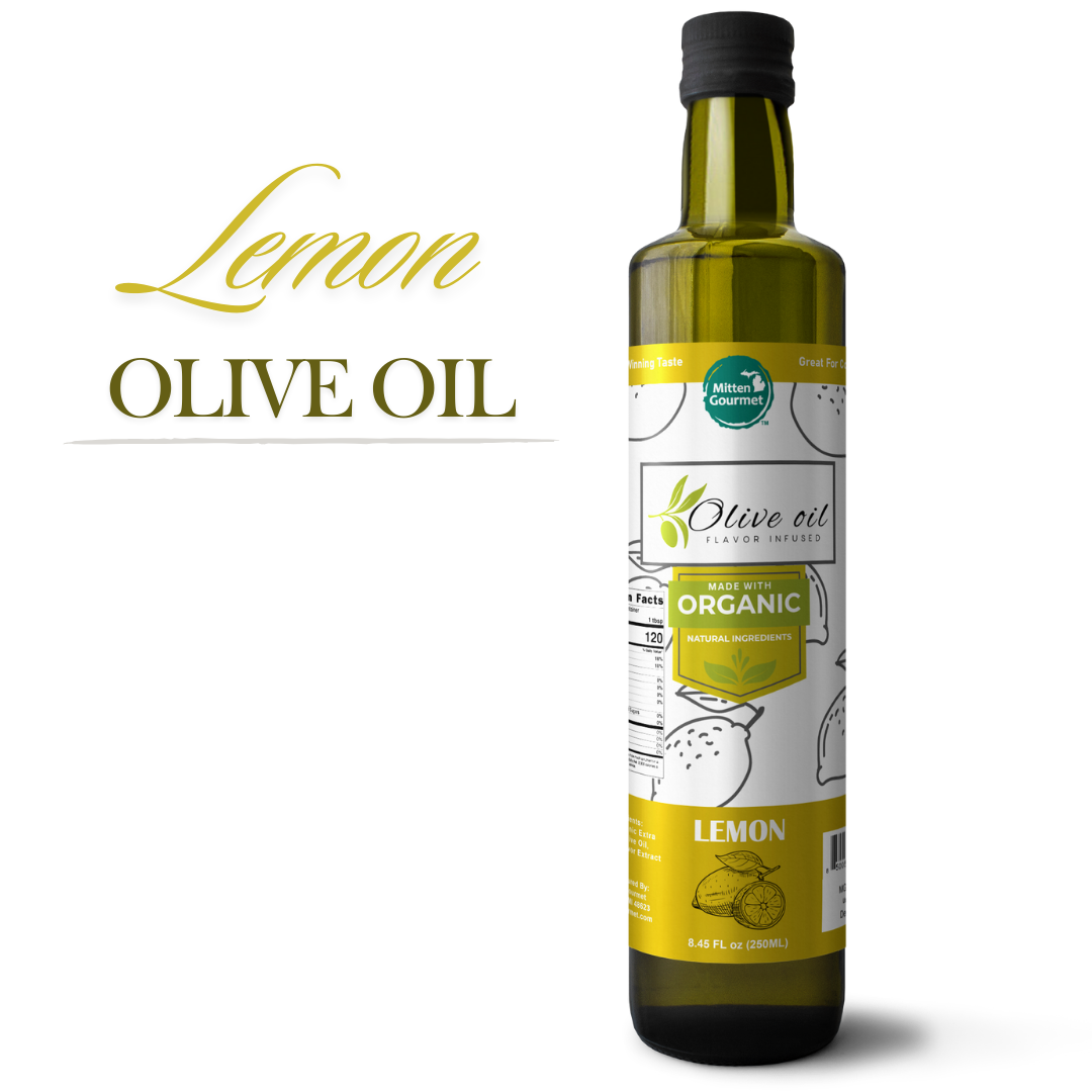 Extra Virgin Olive Oil - Lemon, Cooking, Flavor Infused, Lemon Olive Oil