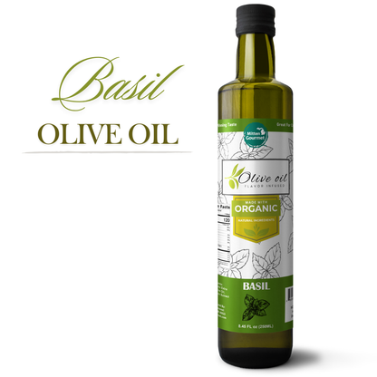 Extra Virgin Olive Oil - Basil, Cooking, Flavor Infused, Basil Olive Oil