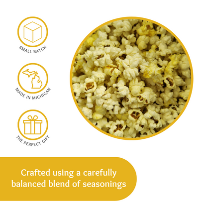 Small Batch Gourmet Honey Mustard, Snack, Honey Mustard Popcorn, Seasoned Popcorn, Honey Mustard Flavored, Popcorn