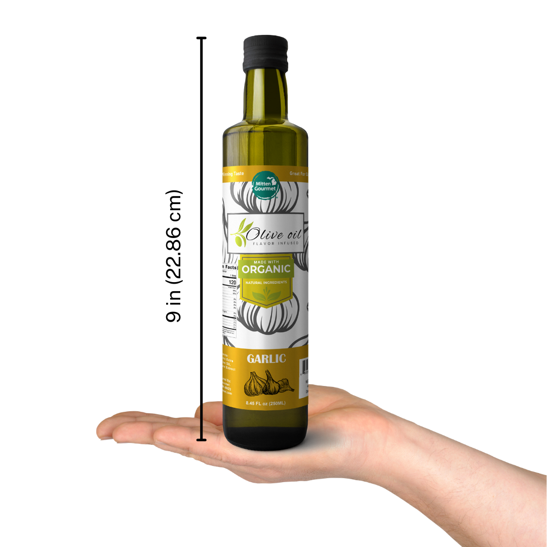 Extra Virgin Olive Oil - Garlic, Cooking, Flavor Infused, Garlic Olive Oil