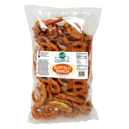 Buffalo Ranch, Buffalo, Ranch, Snack, Seasoned Pretzels, Flavored, Pretzel, Buffalo Ranch Pretzels