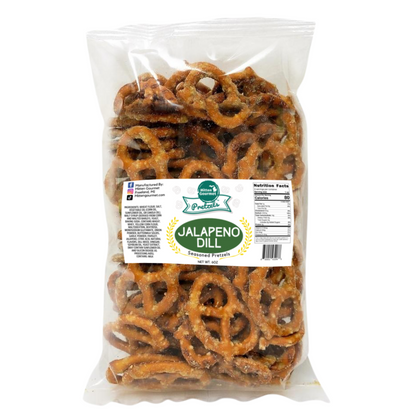 Jalapeno Dill, Jalapeno, Dill, Snack, Seasoned Pretzels, Flavored, Pretzel, Jalapeno Dill Pretzels