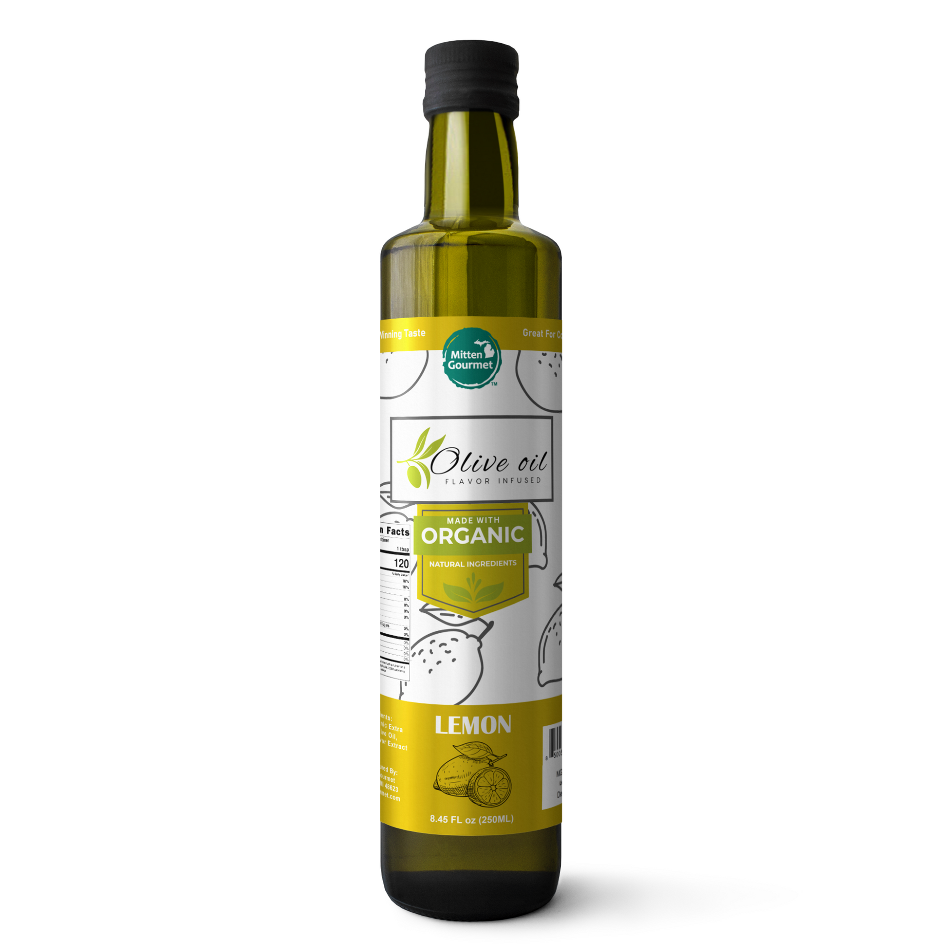 Extra Virgin Olive Oil - Lemon, Cooking, Flavor Infused, Lemon Olive Oil